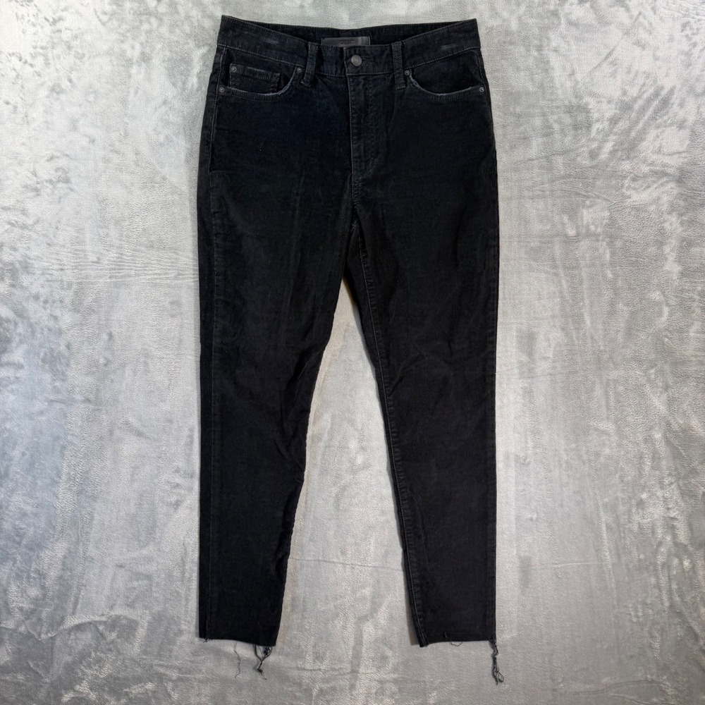 Joe's Jeans The Charlie High Rise Skinny Ankle Corduroy Jeans Womens Sz 29 Black